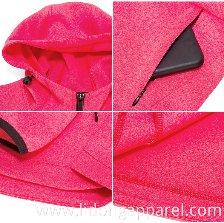 Top Selling China Custom Made Zipper Polyester Jackets With Hoodies Unisex Plain Zip Up Hoodie